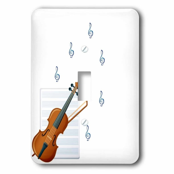 Photography Single Toggle Switch 3dRose lsp_40208_1 Notes of Music Violins Photography Single Toggle Switch 3dRose lsp_40208_1 Notes of Music Violins